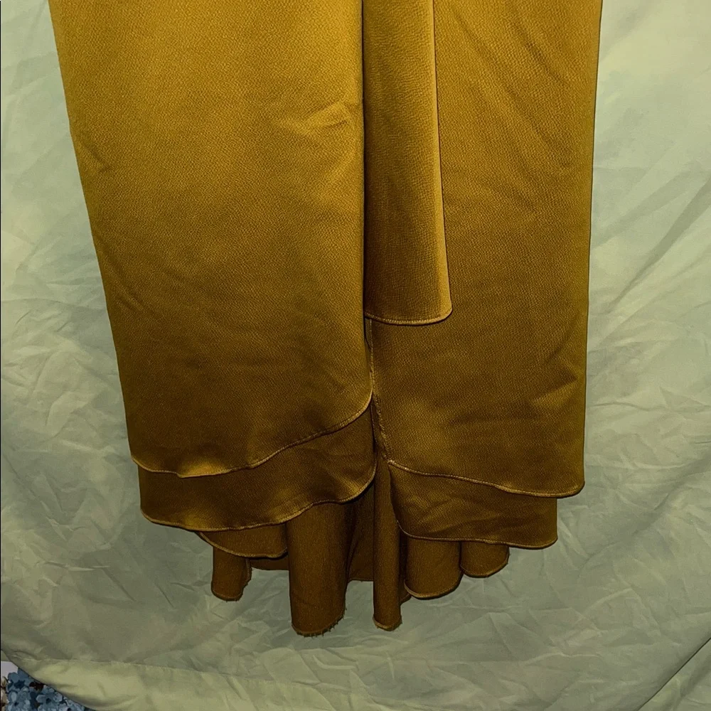 French Connection deep mustard midi Women's Dress - Picture 3 of 9